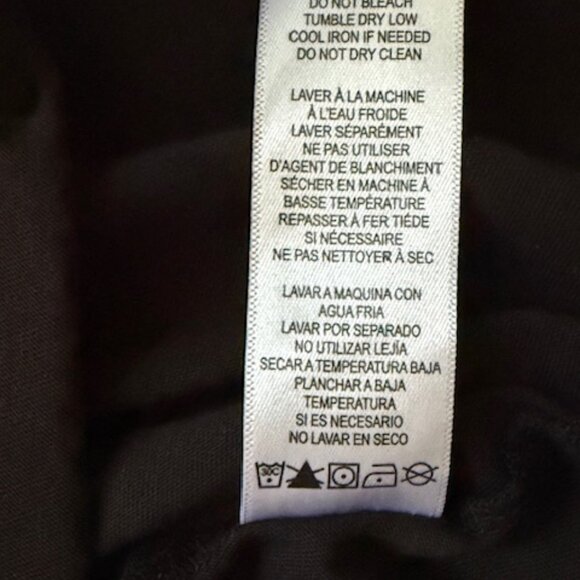 Frame Le Muscle Black Dress Organic Cotton Cap Sleeve Side Slit Maxi Small EUC - Picture 14 of 14